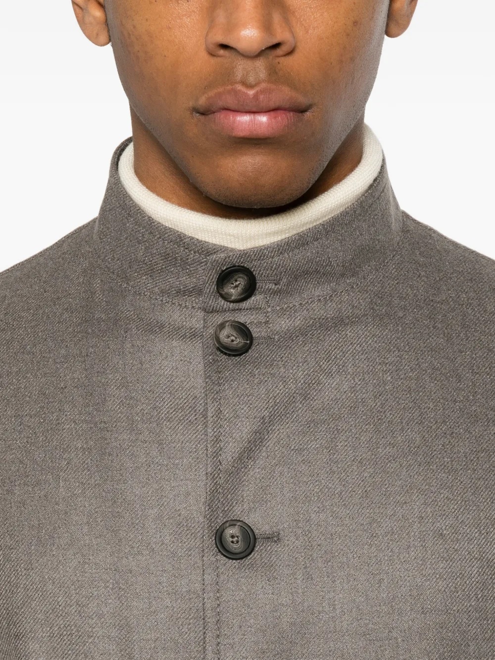 Tagliatore Klein button-up jack met opgestikte zak Grijs