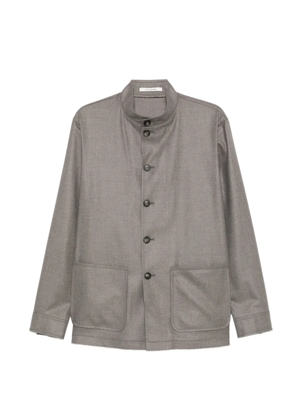 Tagliatore Klein button-up patch-pocket jacket - Grigio
