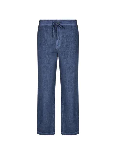 120% Lino drawstring-waist trousers