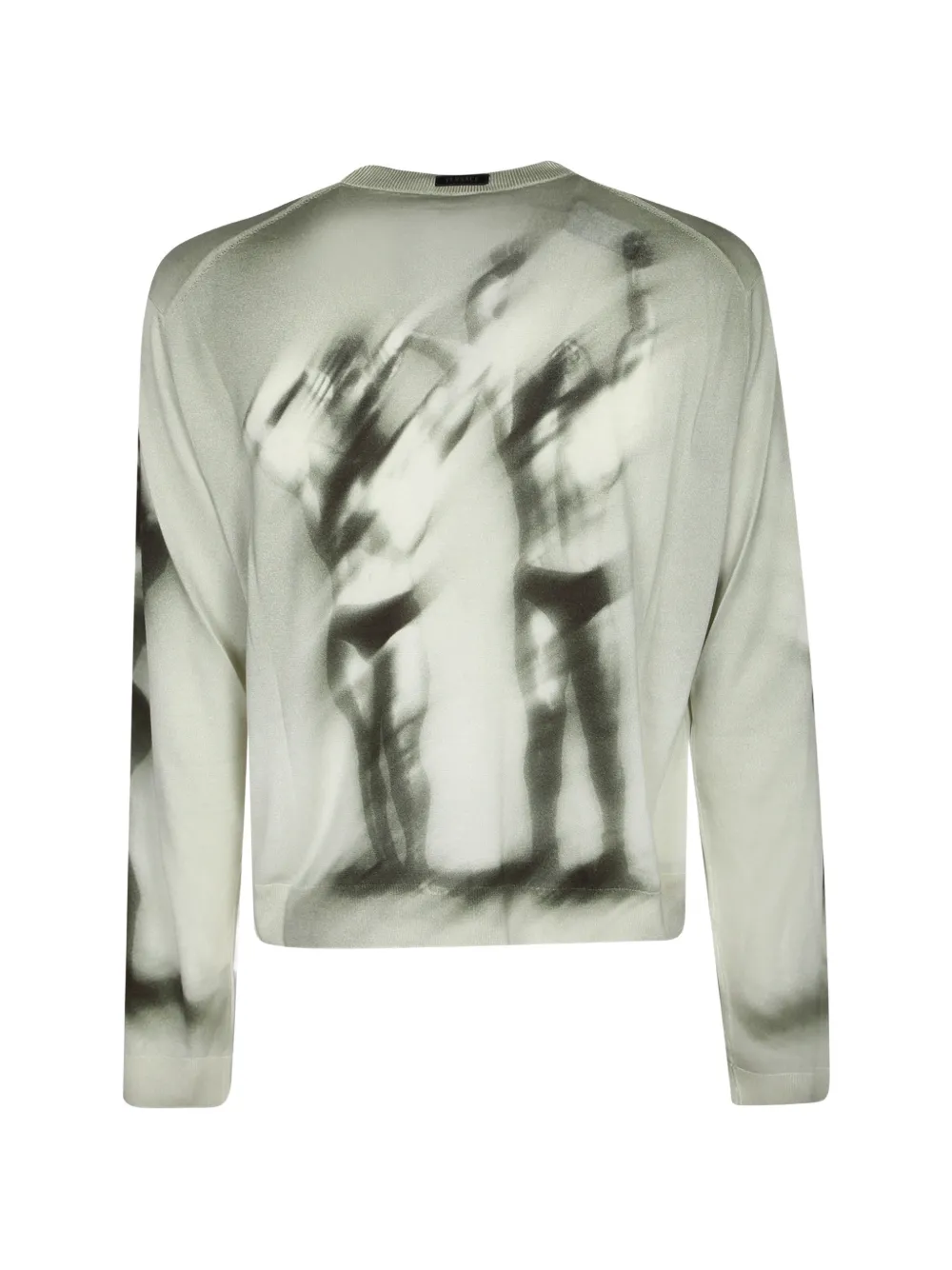 Versace Button-up vest met fotoprint Wit