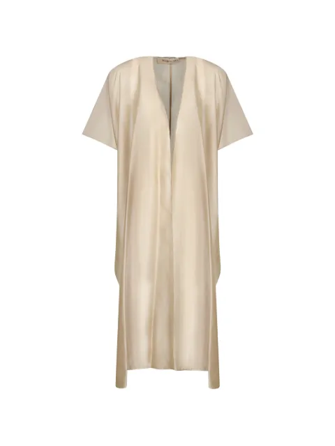 Blanca Vita open-front short-sleeve poncho