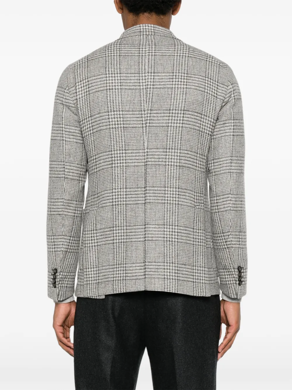 Tagliatore Prince of Wales geruite blazer Grijs