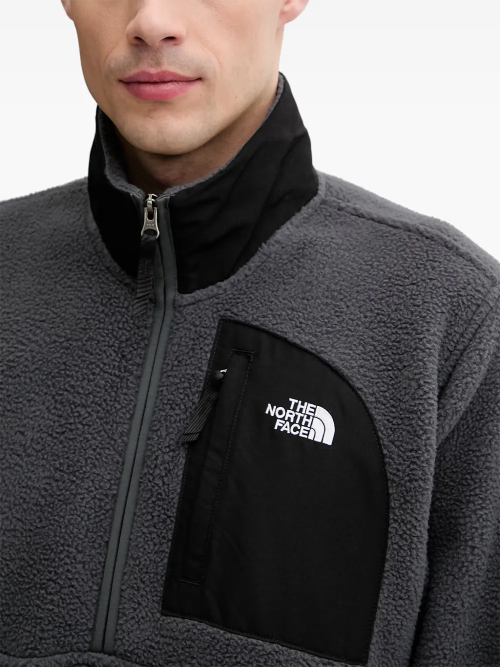 The North Face Yumiori fleece sweater met halve rits Grijs