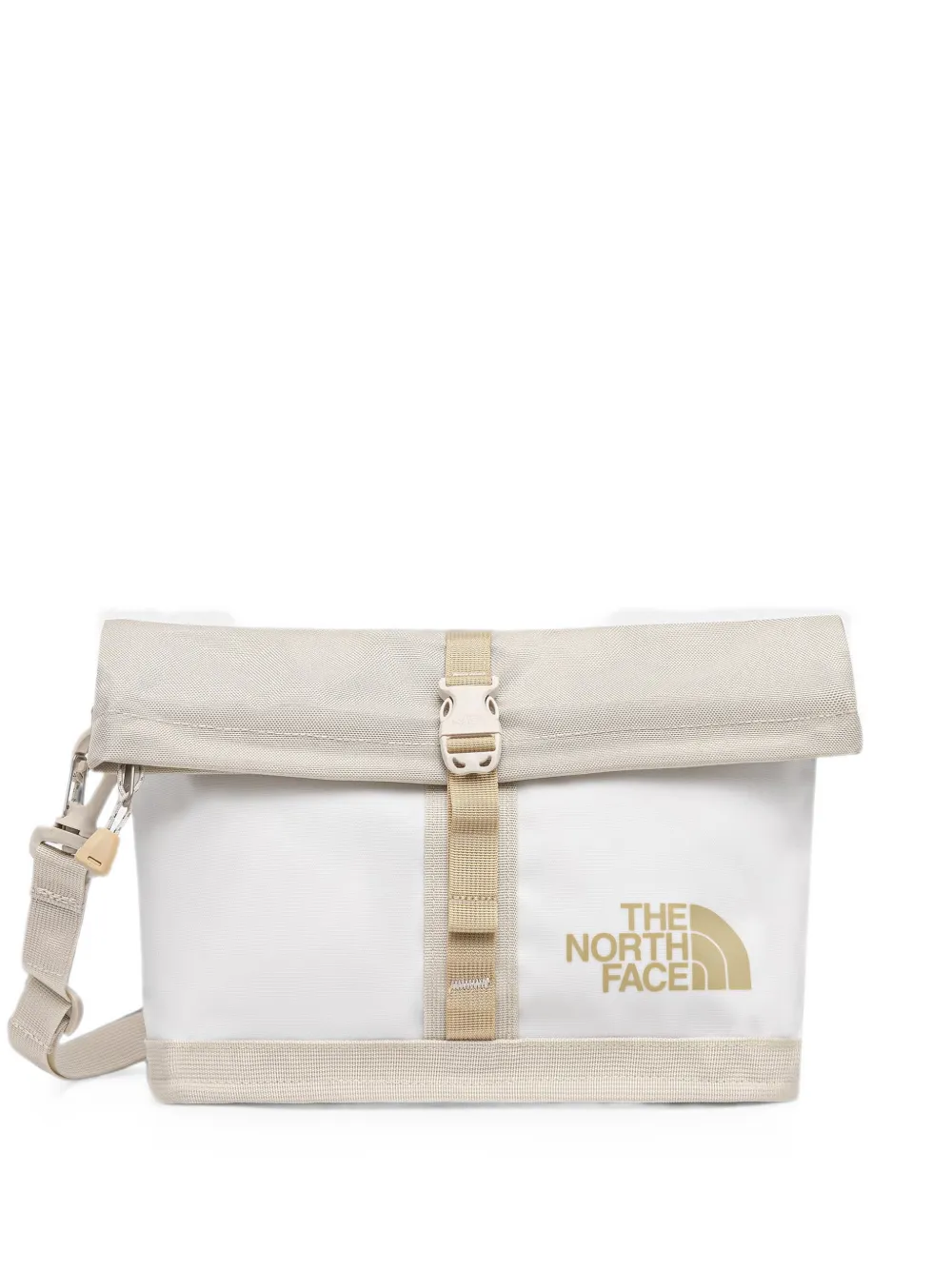 The North Face Base Camp logo-print buckle-fastening shoulder bag - Bianco