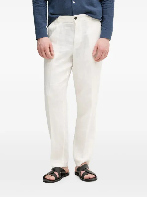 Benetton pressed-crease chino trousers