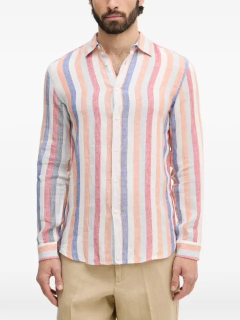 Benetton striped-pattern long-sleeve shirt