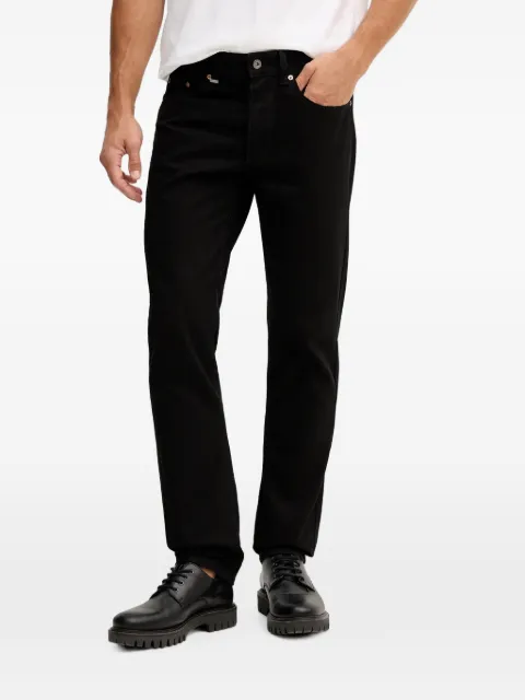 Benetton logo-patch jeans