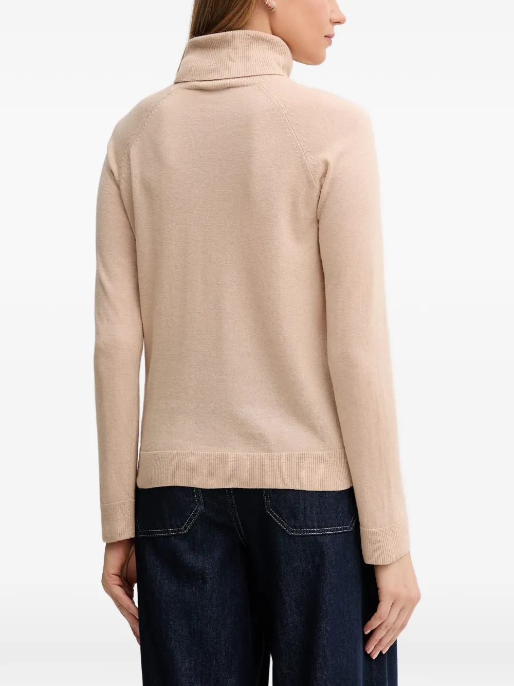 Benetton Coltrui met raglan mouwen Beige