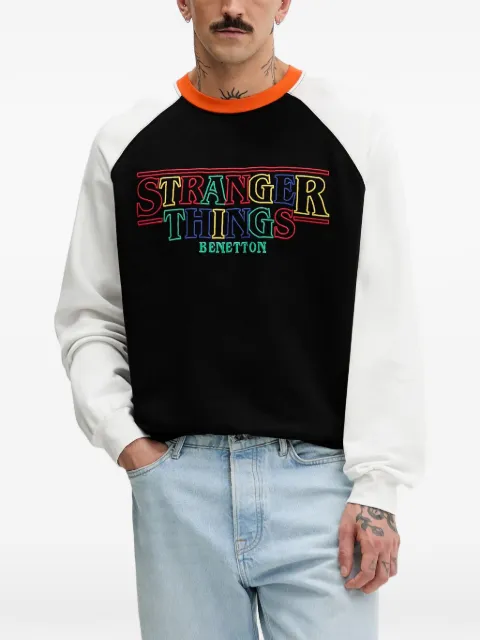 Benetton Stranger Things raglan-sleeve sweatshirt