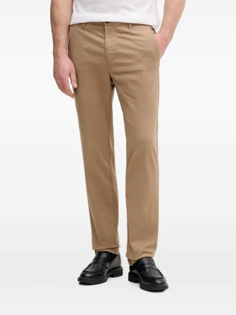 Benetton belt-loop button-fastening trousers