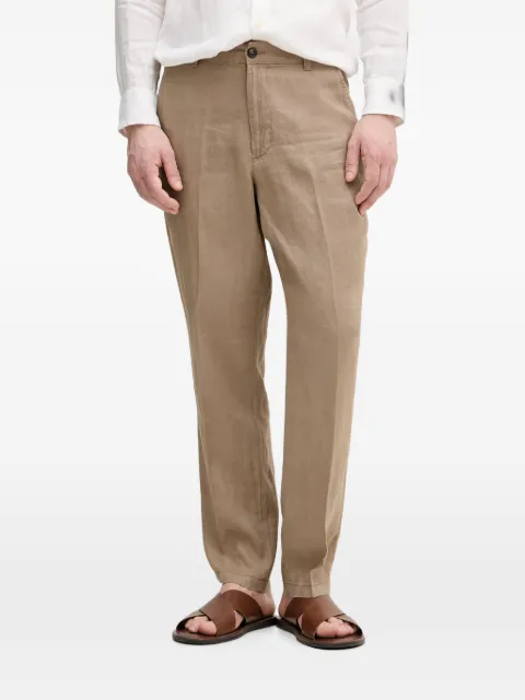 Benetton pressed-crease chino trousers
