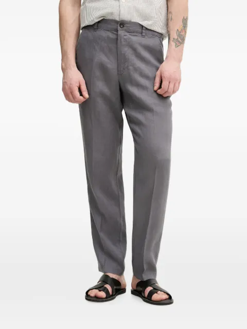 Benetton pressed-crease straight-leg trousers