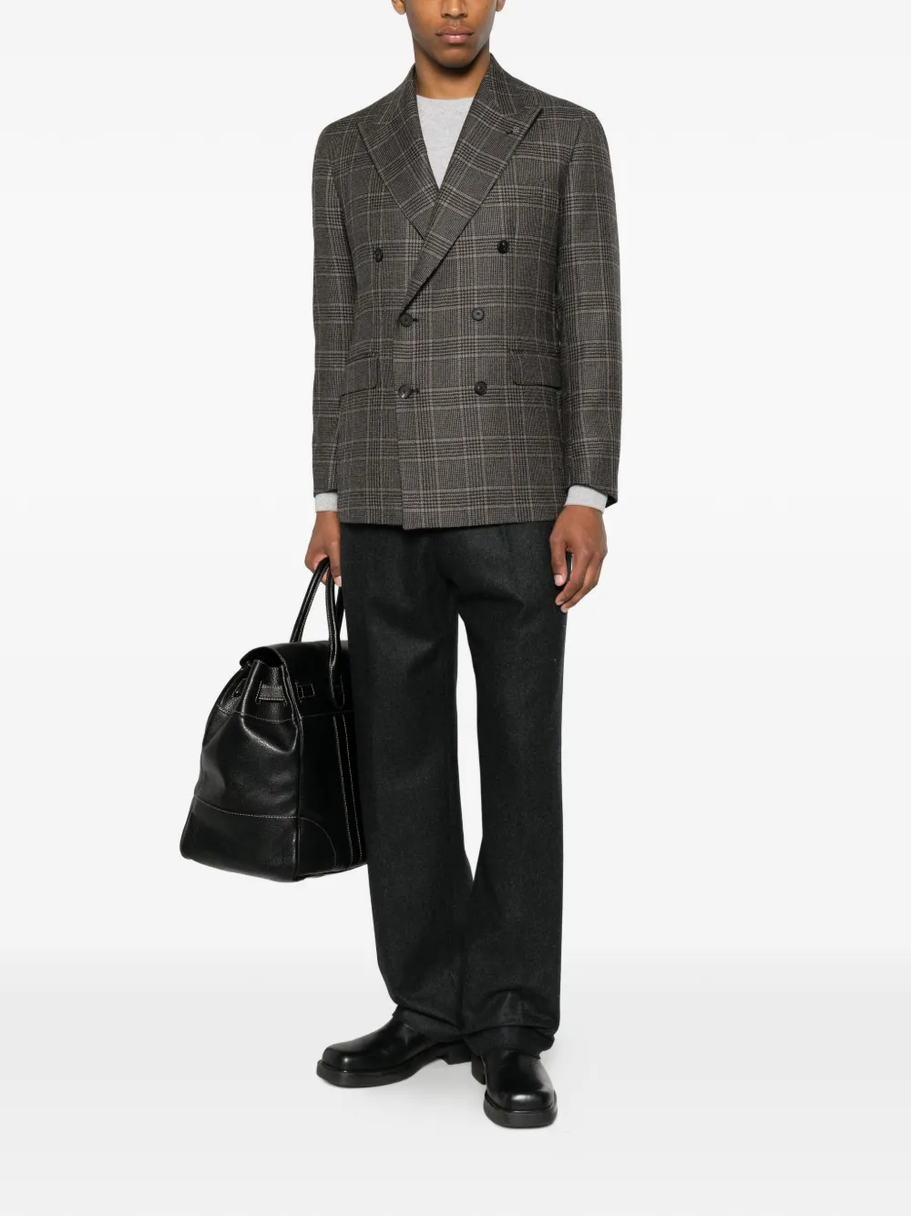 Tagliatore Geplooide pantalon Grijs