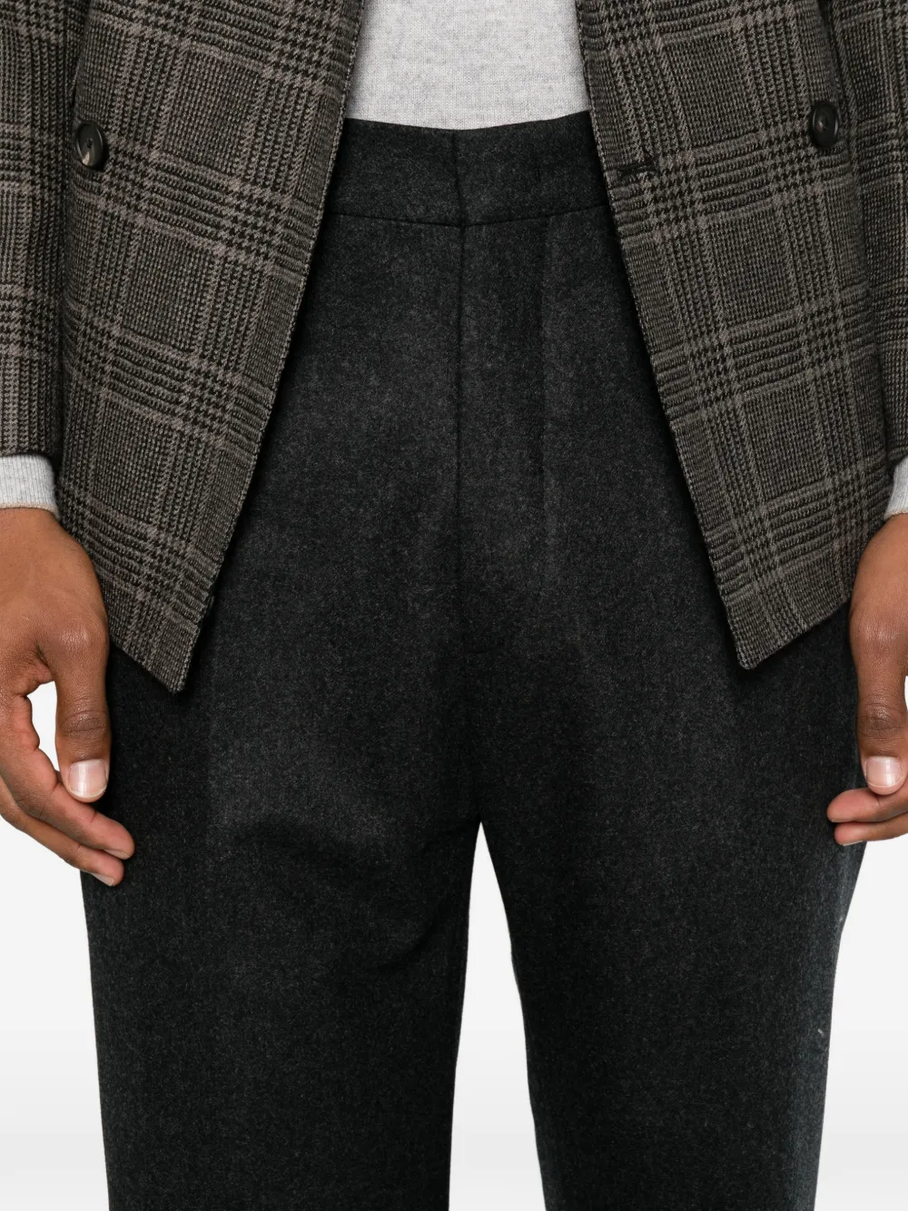 Tagliatore Geplooide pantalon Grijs
