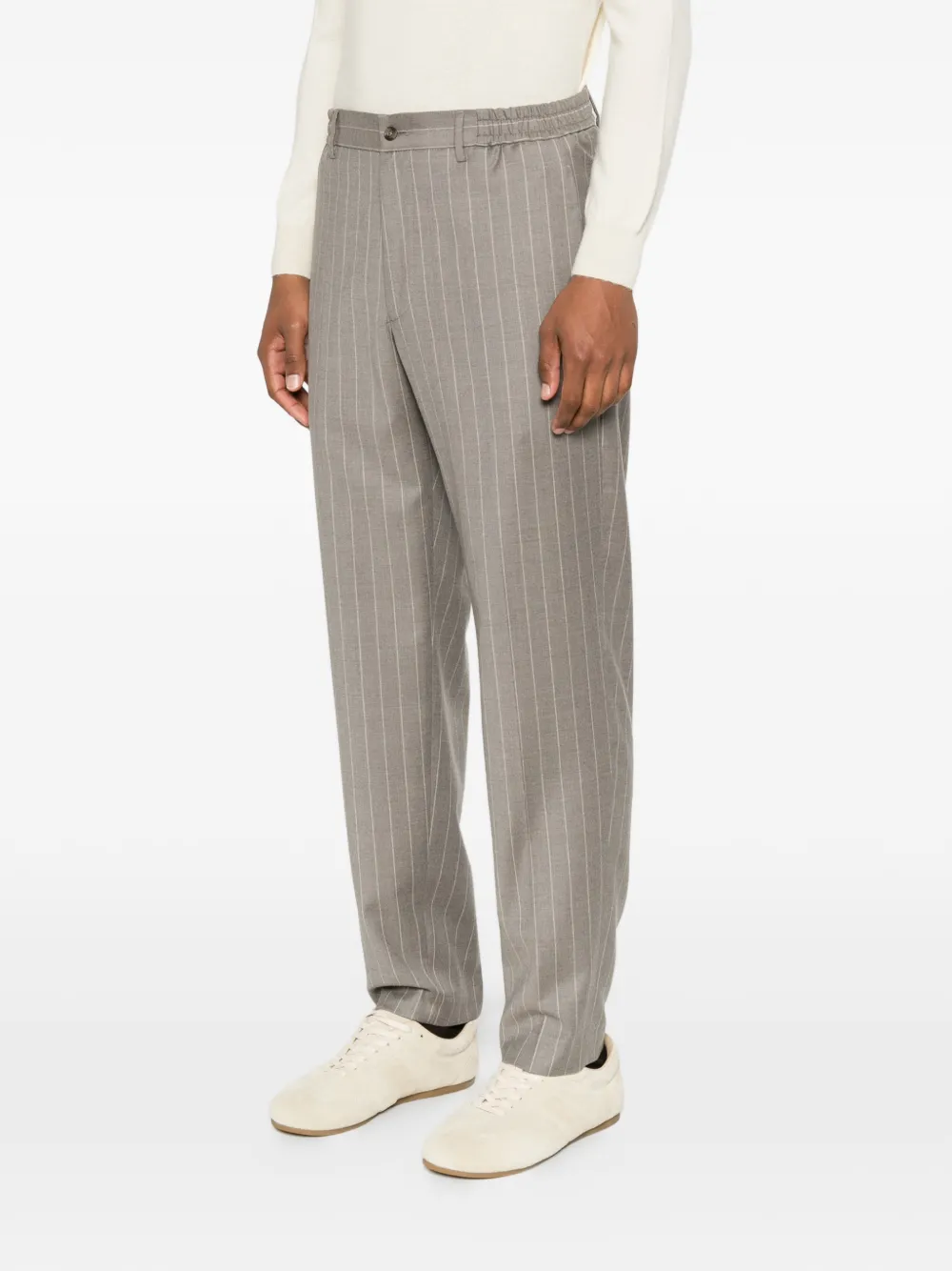 Tagliatore Broek met krijtstreep Grijs