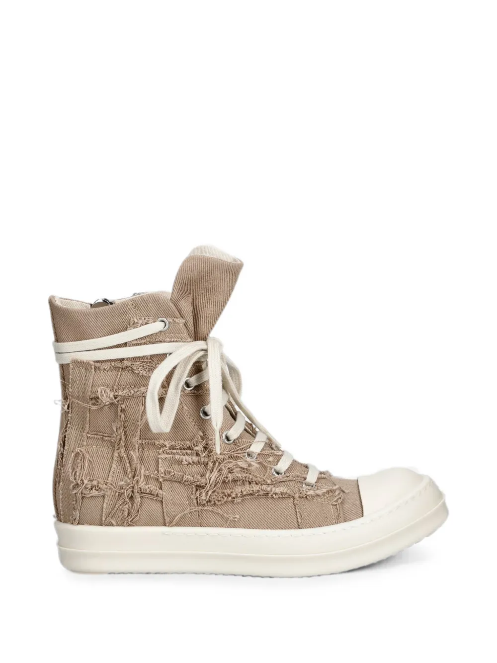 Rick Owens DRKSHDW distressed high-top sneakers - Toni neutri