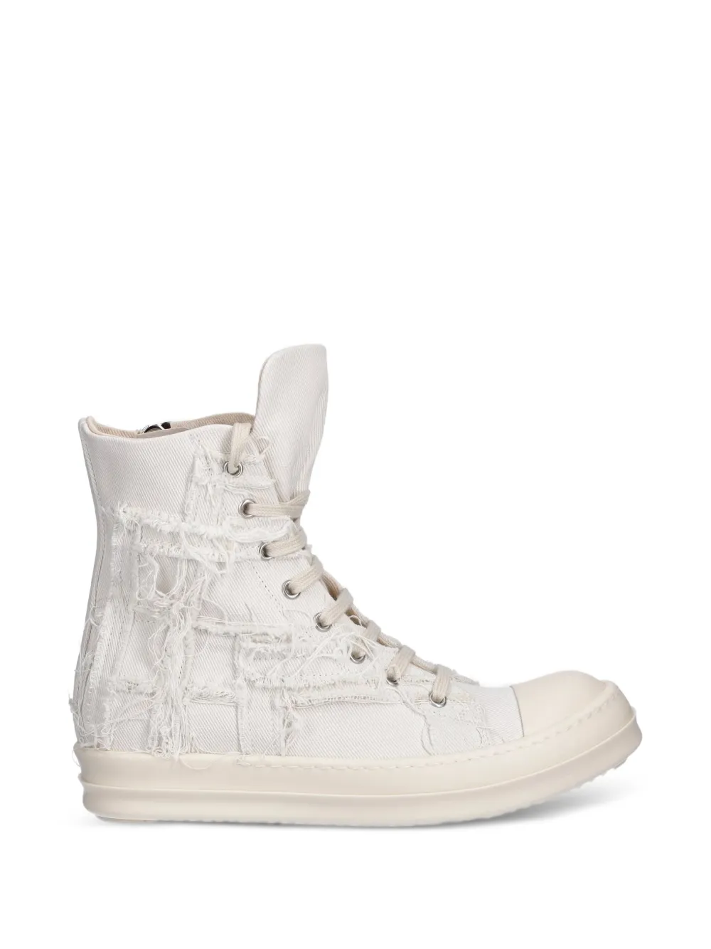 Rick Owens DRKSHDW distressed high-top sneakers - Bianco