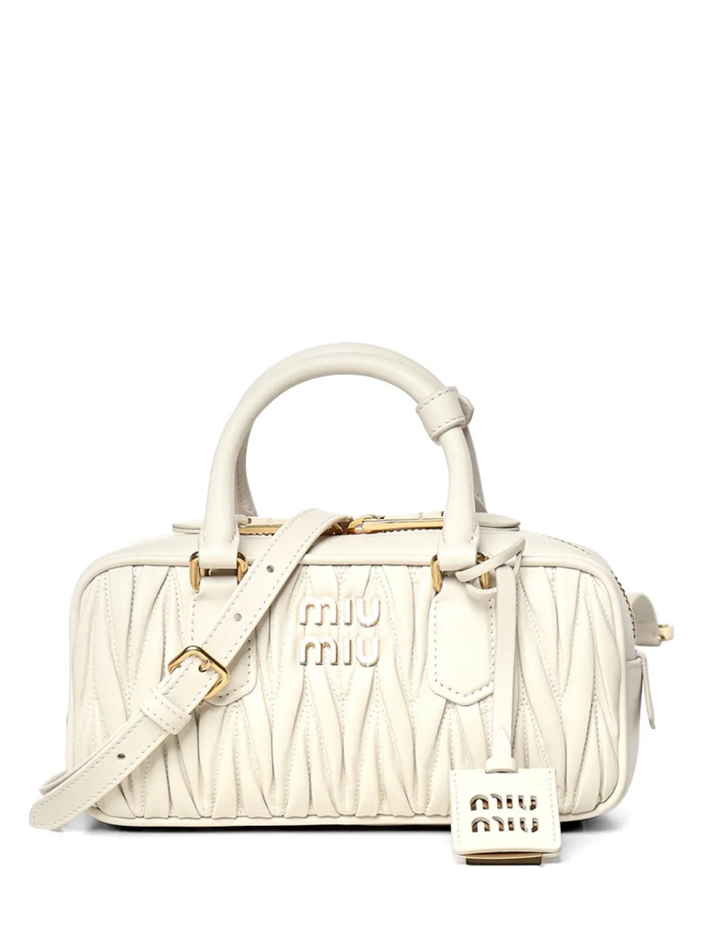 Miu Miu Arcadie leather shoulder bag - Toni neutri
