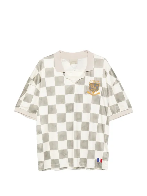 RETERNITY L'Atelier De La Rue checkerboard-print T-shirt