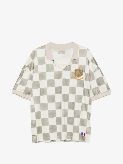 RETERNITY L'Atelier De La Rue checkerboard-print T-shirt