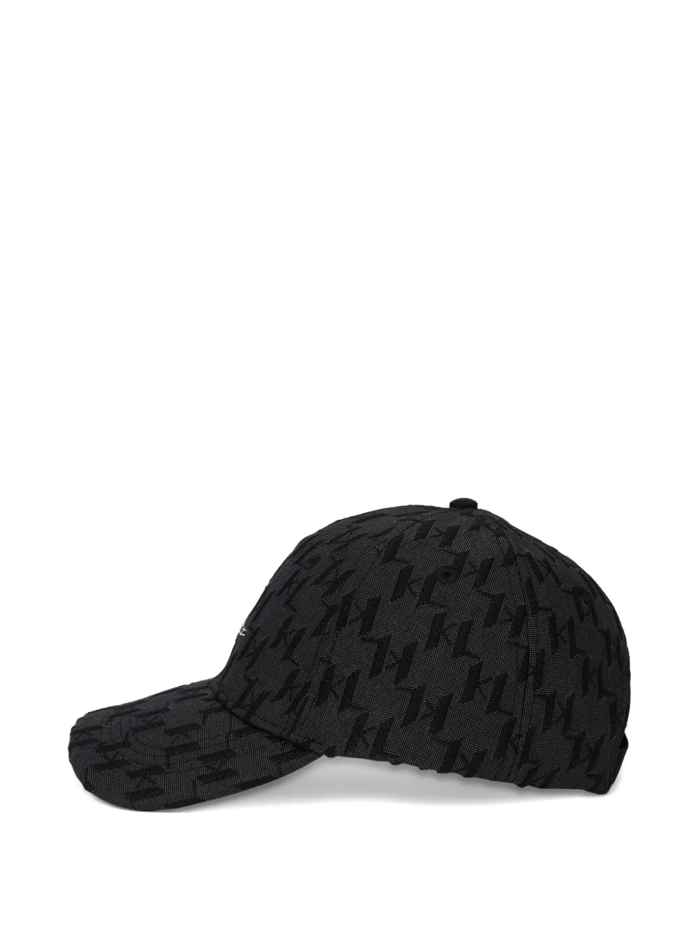 Karl Lagerfeld Pet met monogram-jacquard Zwart