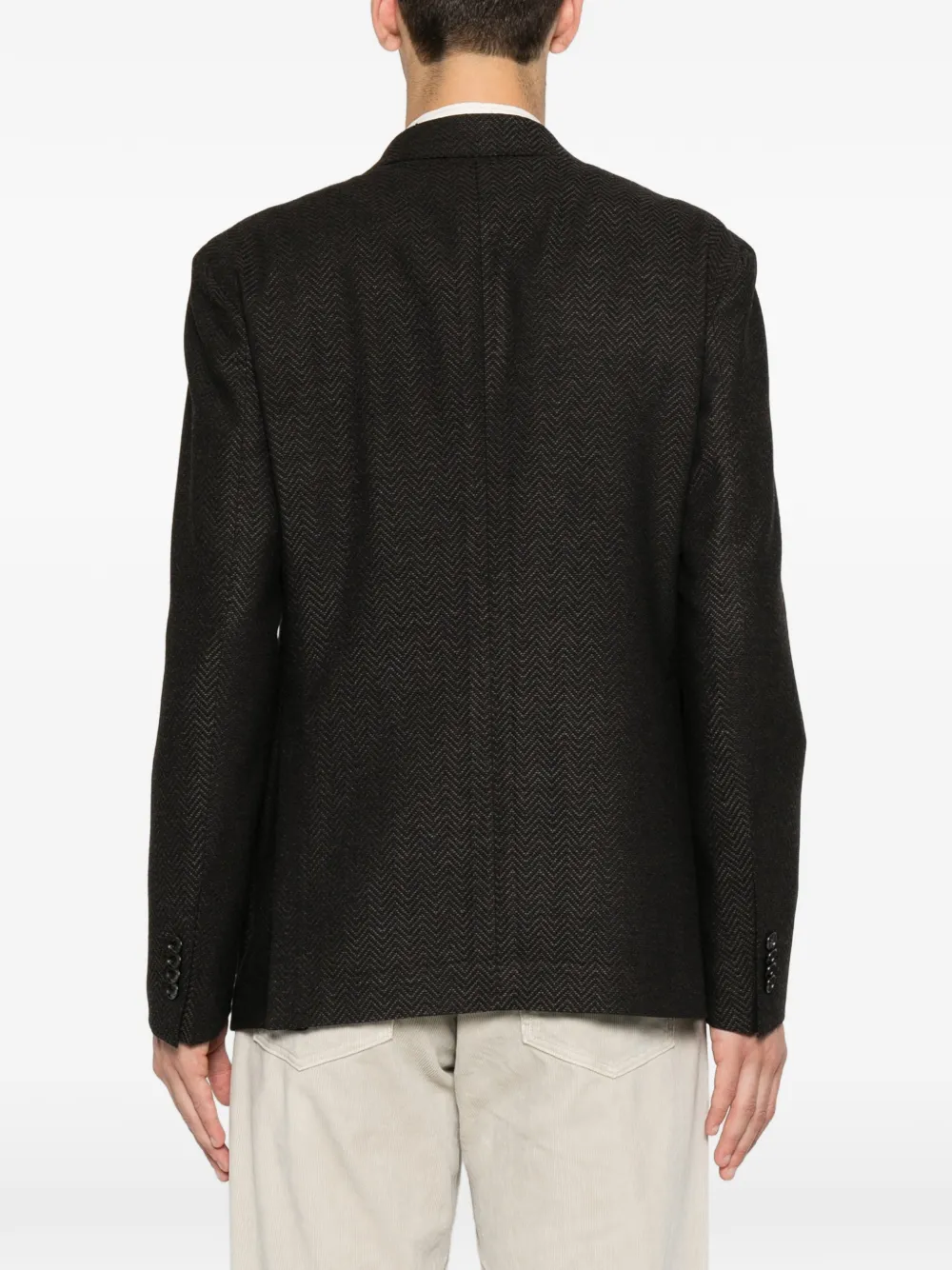 Tagliatore Blazer met visgraatpatroon Bruin