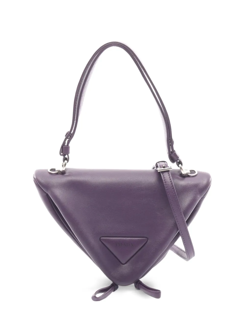 Prada Pre-Owned 2010s Triangle leather handbag - Purple
