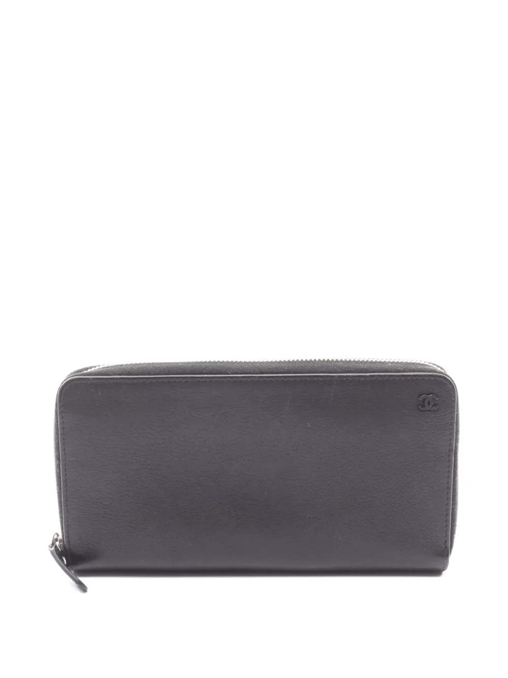 CHANEL Pre-Owned 2019 coco mark zip-around wallet - Nero