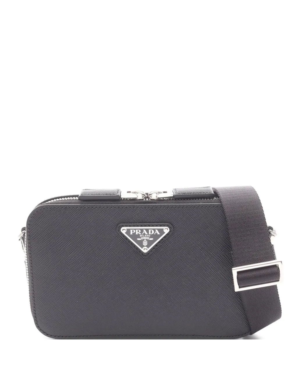 Prada Pre-Owned 2020s Brique Saffiano shoulder bag - Schwarz