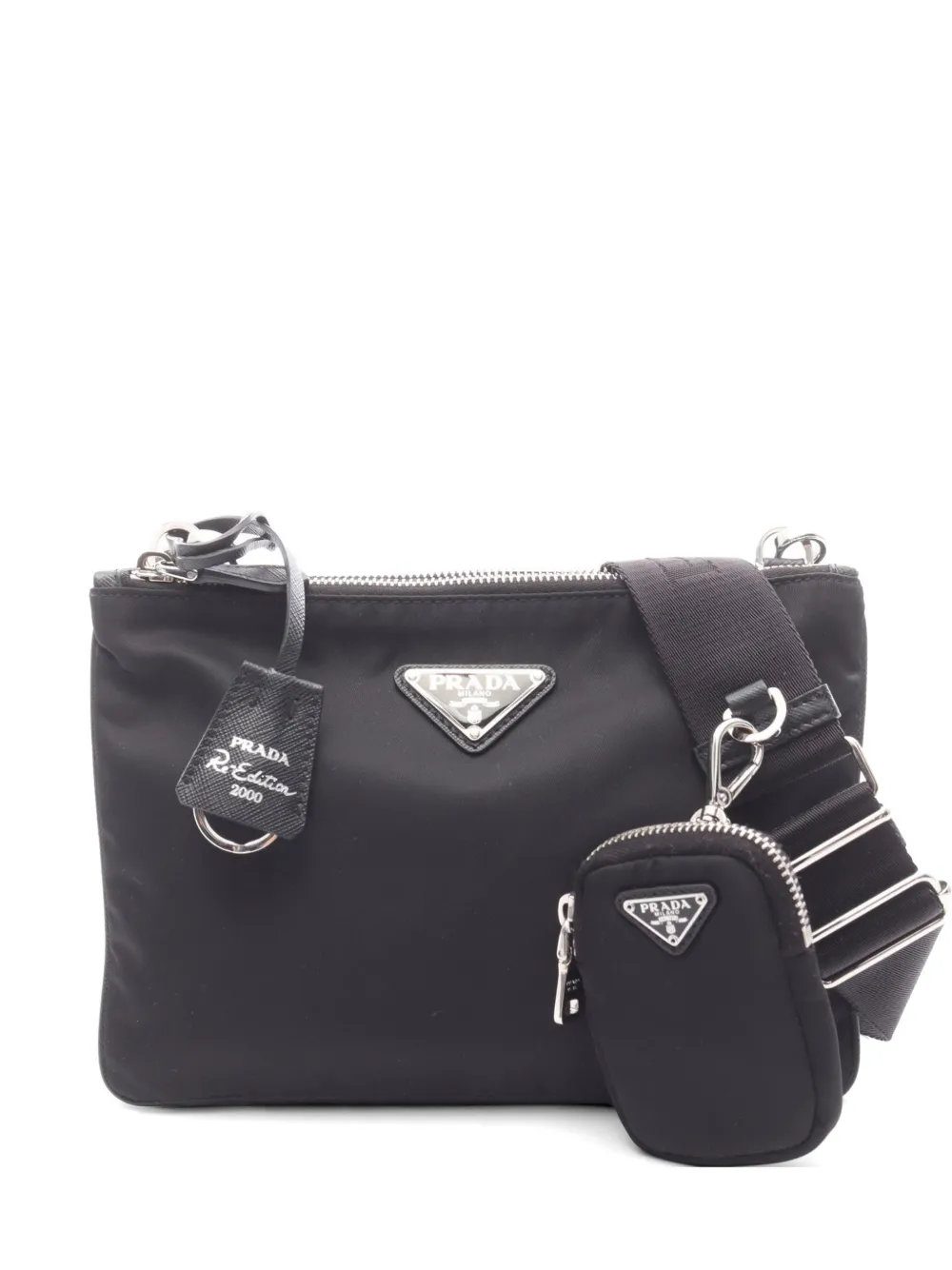 Prada Pre-Owned 2010s Re-Edition 2000 shoulder bag - Nero