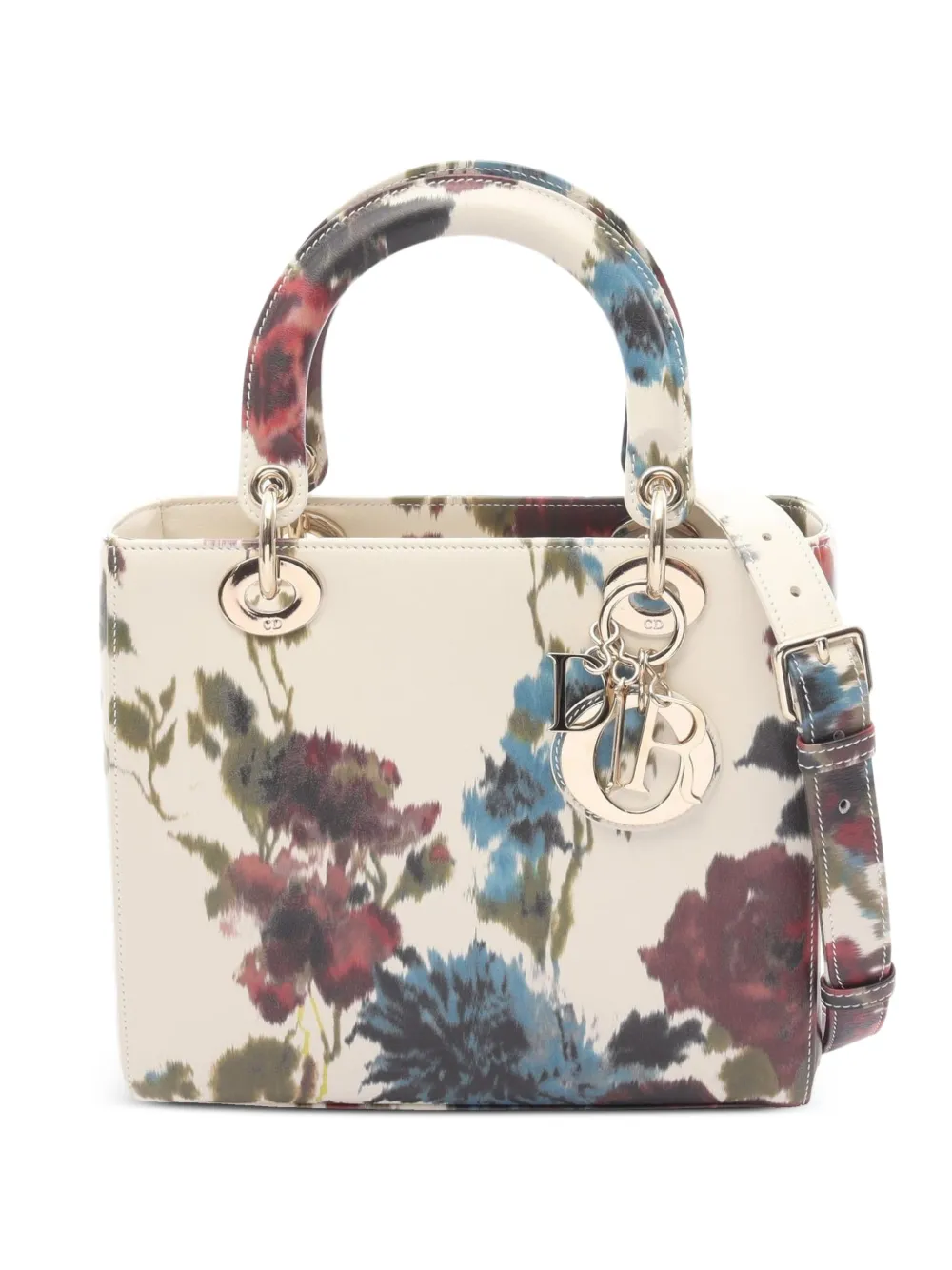 Christian Dior Pre-Owned 2010s medium Lady Dior tote bag - Neutrals
