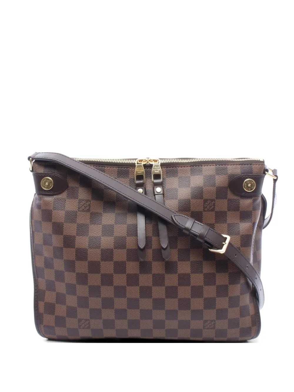 Louis Vuitton Pre-Owned Duomo Damier Ebene shoulder bag - Braun