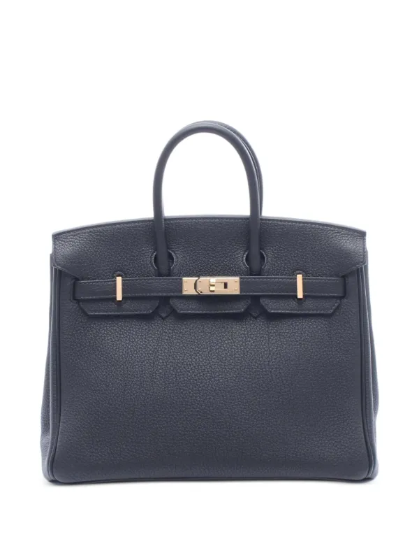 Hermès Pre-owned 2022 Birkin 25 Tote Bag in Black