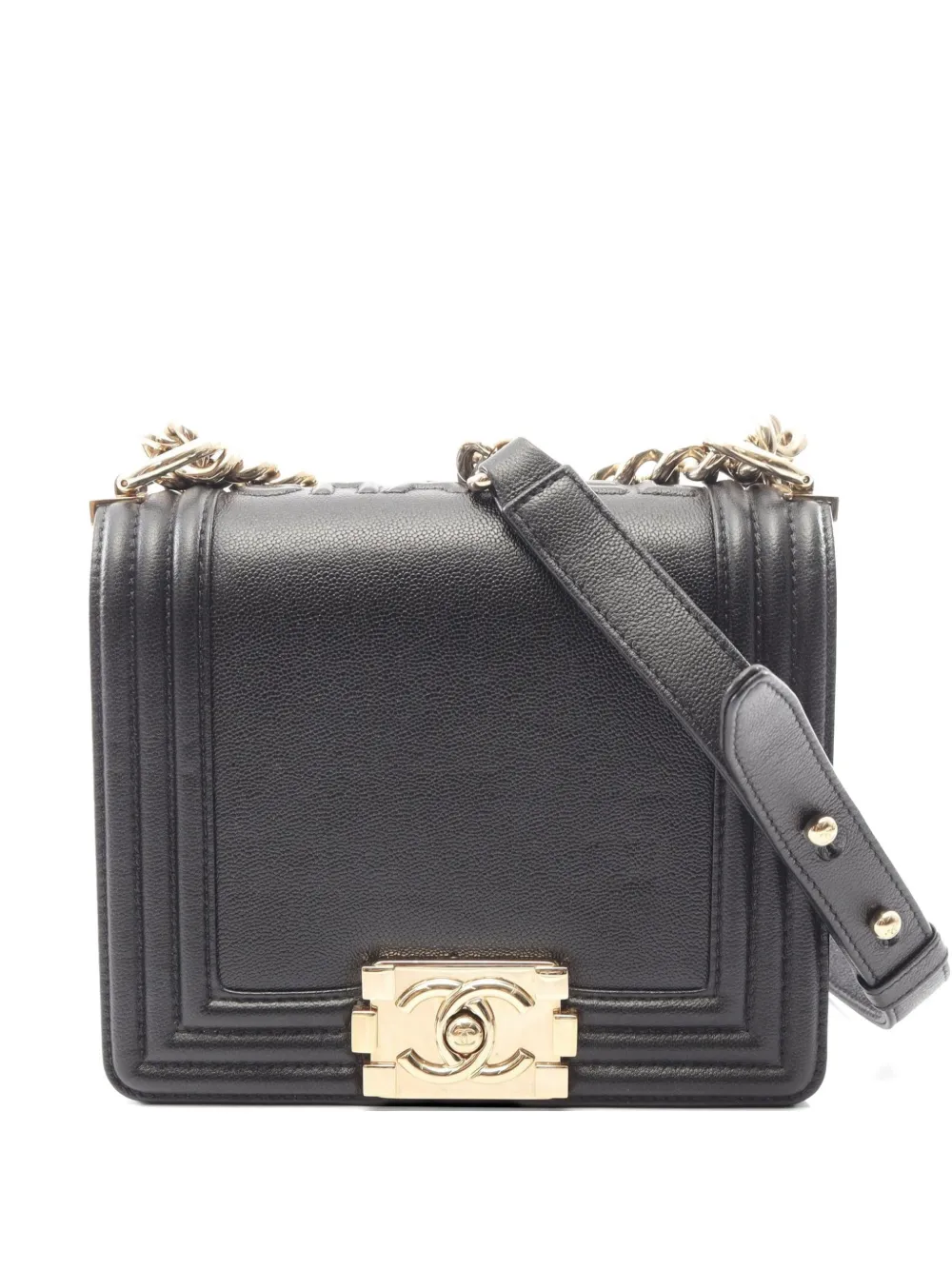 CHANEL Pre-Owned 2021s Boy chain-strap shoulder bag - Nero