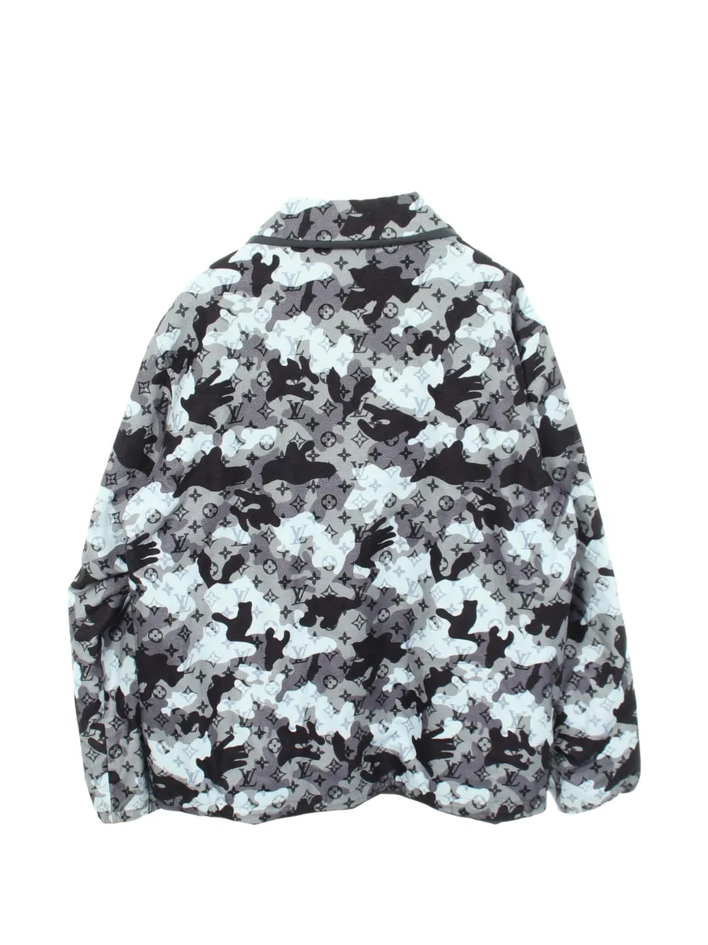  Louis Vuitton Pre-owned Veste à Motif Camouflage Monogrammé à Design Réversible (années 2010) - Gris 