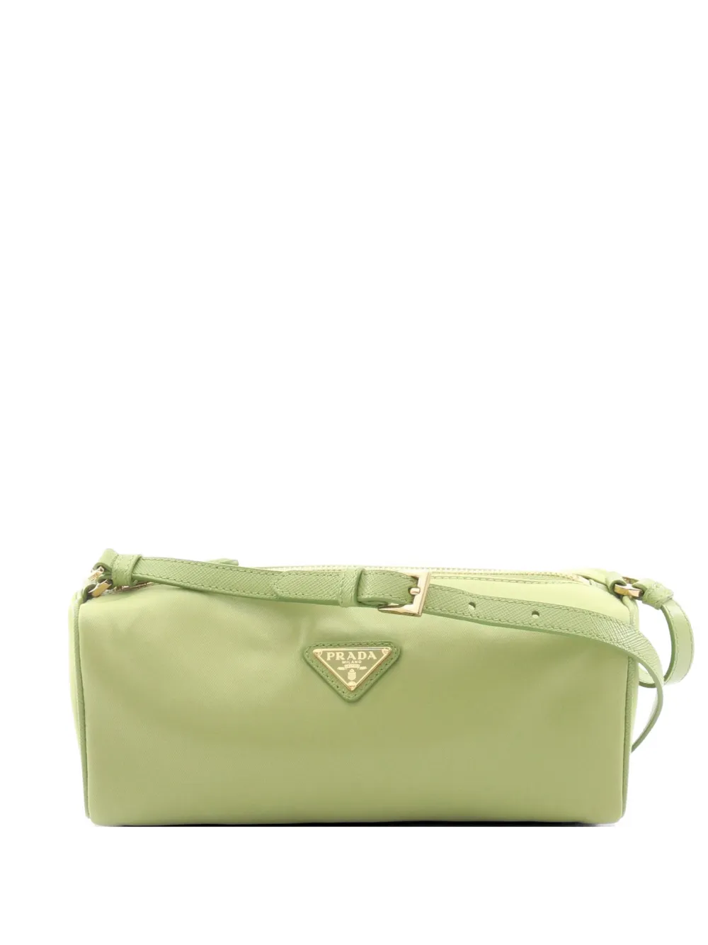Prada Pre-Owned Re-Nylon Saffiano leather shoulder bag - Grün