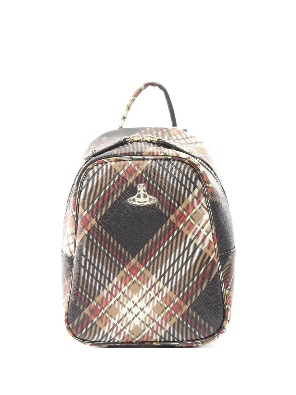 Vivienne Westwood Pre-Owned tartan backpack - Nero
