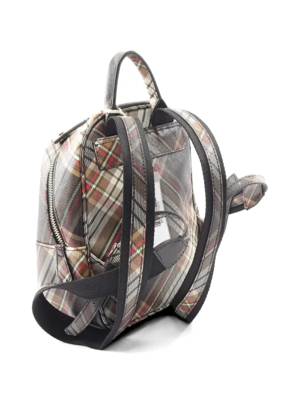 ニャン◎美品‼︎◆Vivian Westwood◆バッグパック/チェック柄/ Vivienne Westwood Pre-Owned チェック バックパック | ブラック