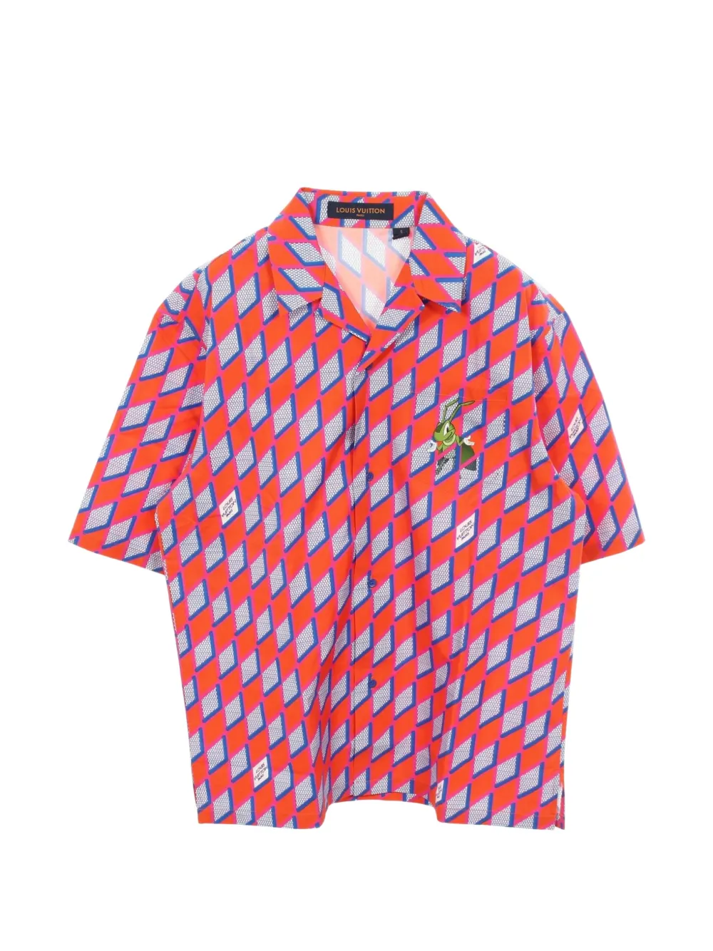 Louis Vuitton Pre-Owned 2010s Diamond Damier shirt - Arancione