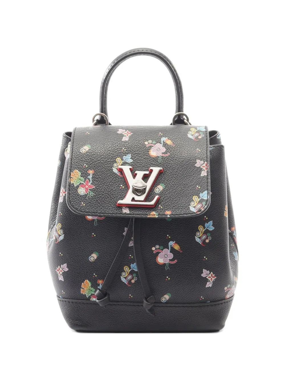 Louis Vuitton Pre-Owned 2017 Lockme floral backpack - Schwarz