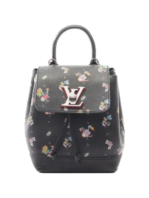 Louis Vuitton Pre-Owned Lockme Floral Printed Leather Mini  display picture 3