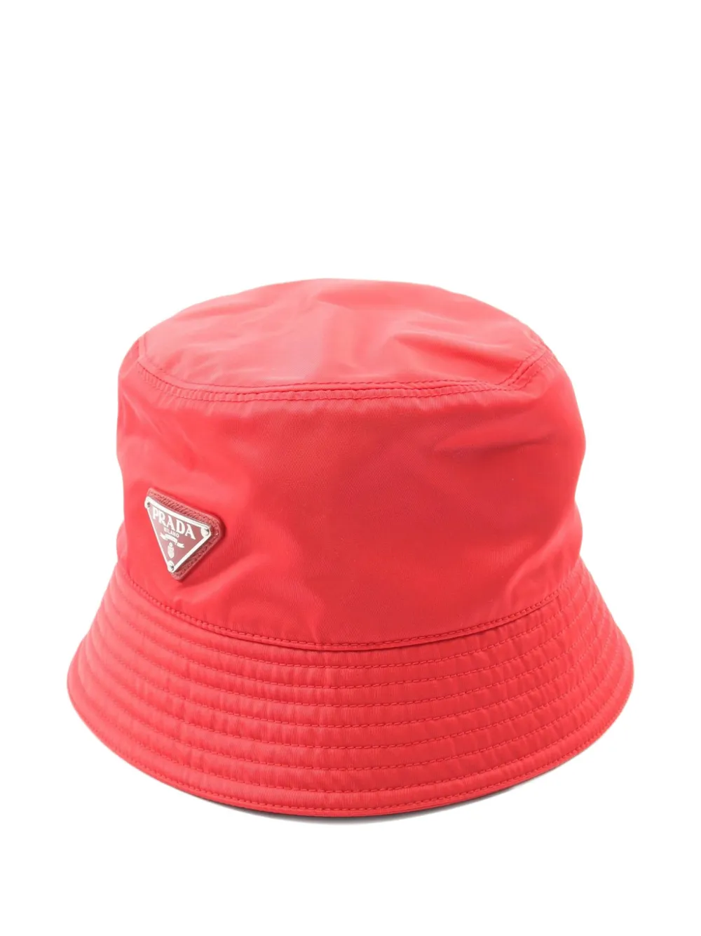 Prada Pre-Owned 2000s logo bucket hat - Rosso