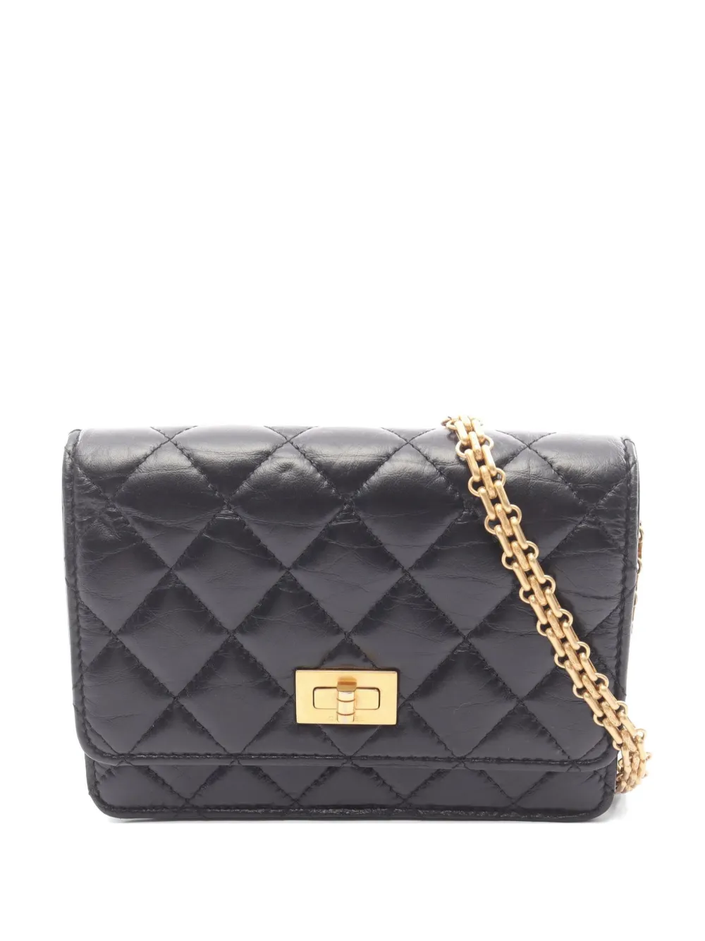 CHANEL Pre-Owned 2021s 2.55 matelasse wallet - Nero