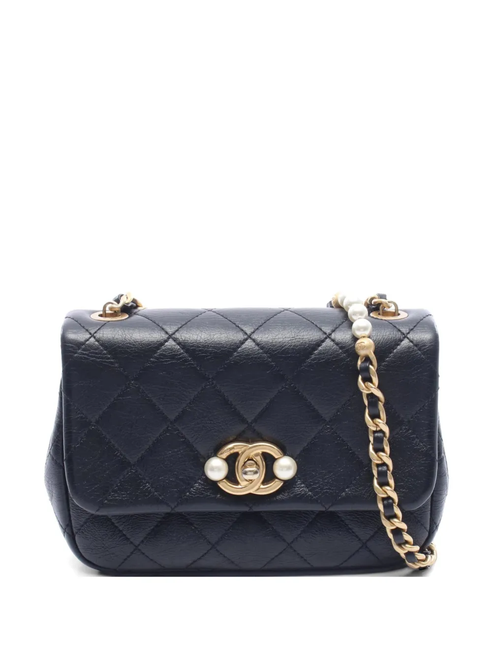 CHANEL Pre-Owned 2021s small Matelassé flap shoulder bag - Nero