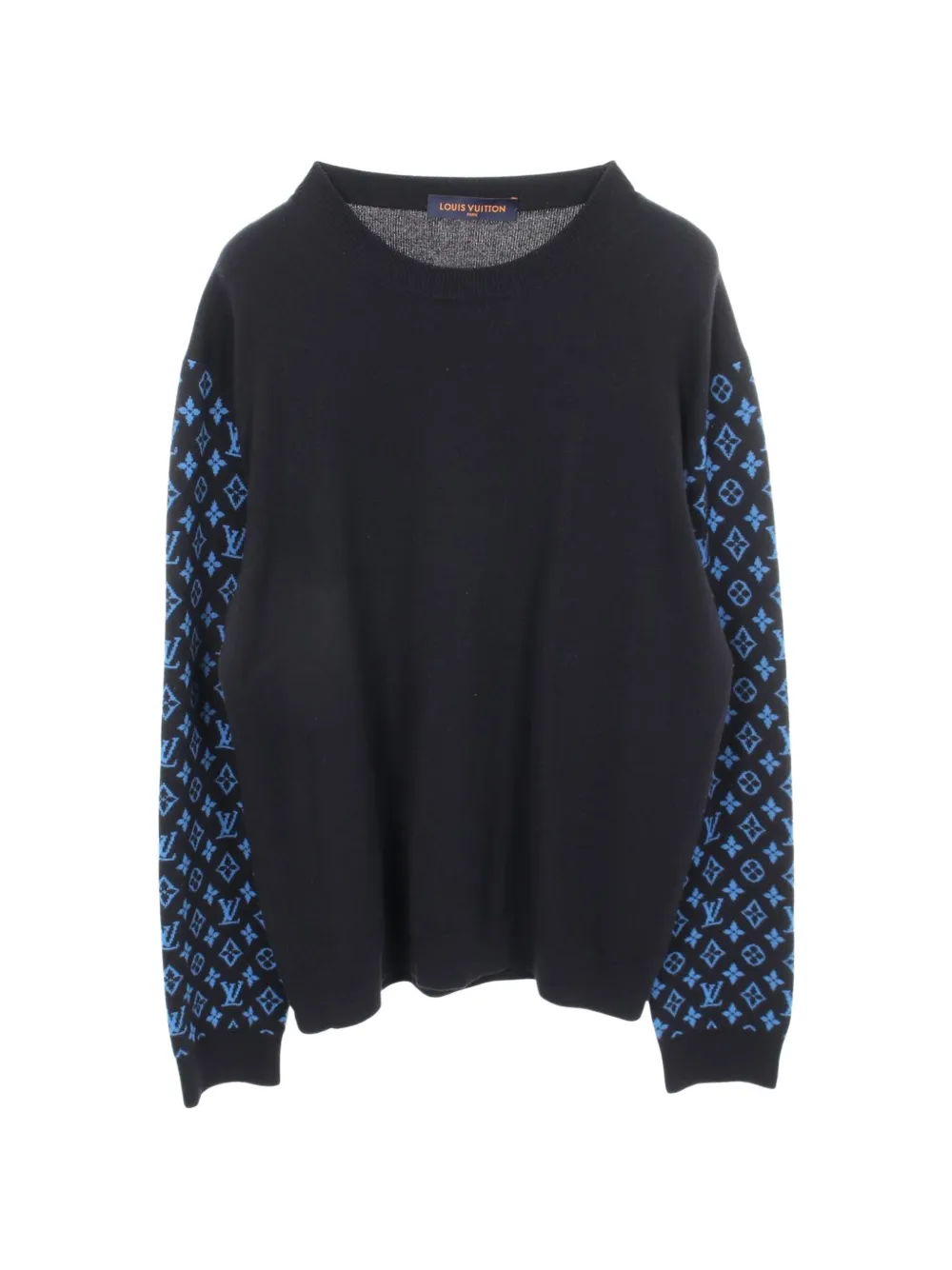 Louis Vuitton Pre-Owned 2010s Monogram sleeves sweater - Nero