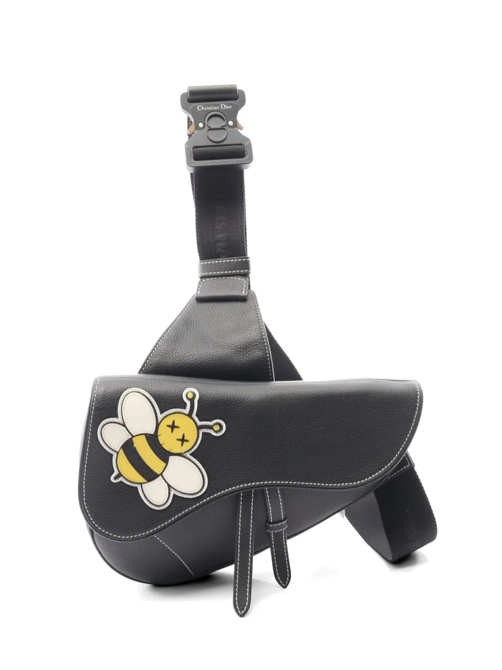 Christian Dior Pre-Owned 2010s KAWS Saddle belt bag - Nero