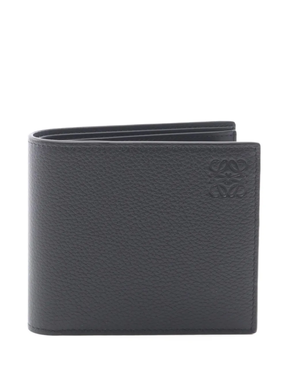 Pre-owned Loewe Bifold Coin Wallet In Black