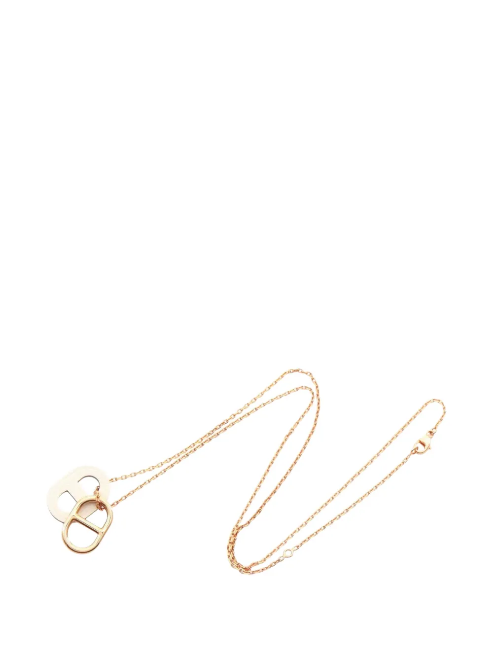 Hermès Pre-Owned 2010s O'Maillon Chaine d'Ancre necklace - Rosa