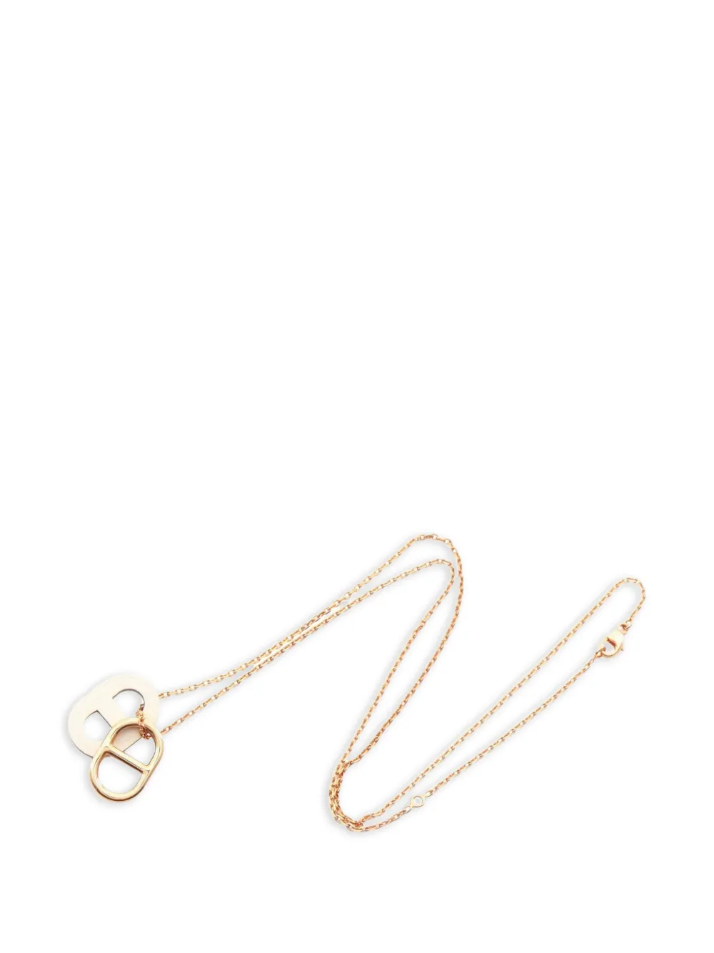 Hermès Pre-Owned 2010s O'Maillon Chaine d'Ancre necklace - Pink