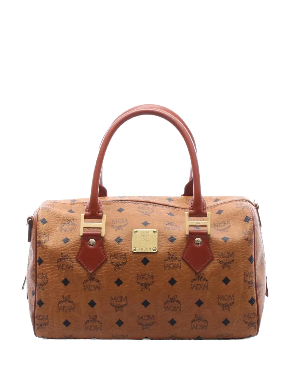 MCM Pre-Owned 00s mini Visetos Boston bag - Toni neutri